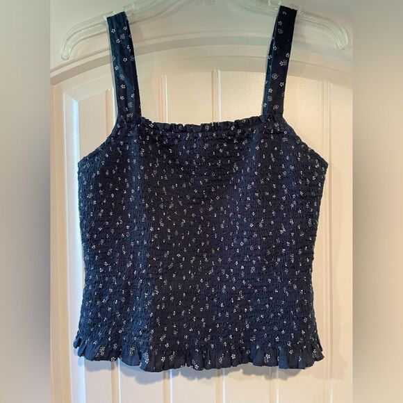Madewell Navy Blue Top Size Small - Picture 1 of 8